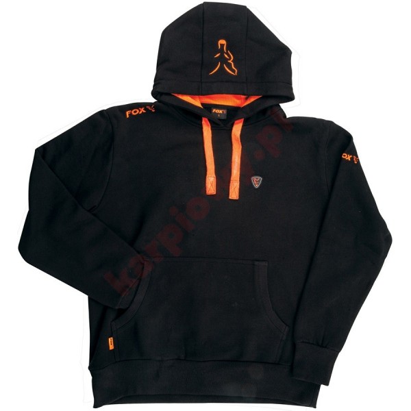 Black Orange Hoodie LARGE