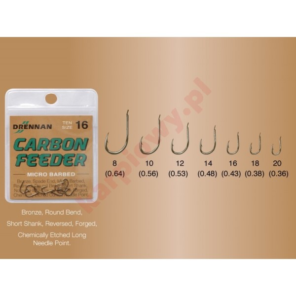 Haczyki - carbone feeder nr 20 / 10szt	