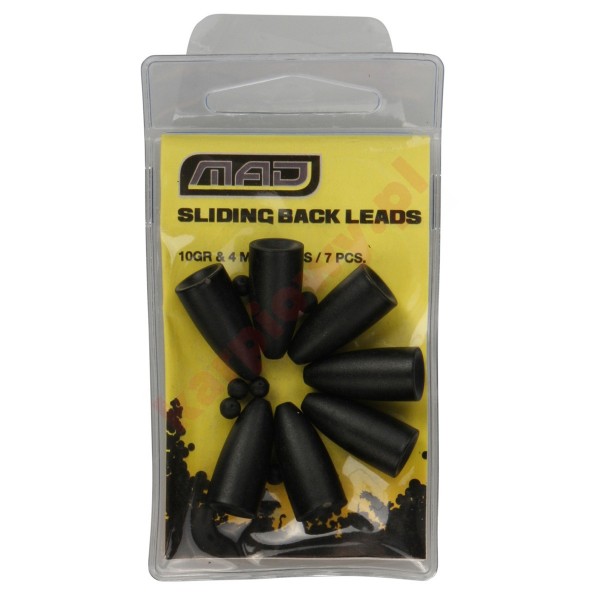 Sliding back leads 5gr & 4mm beads
