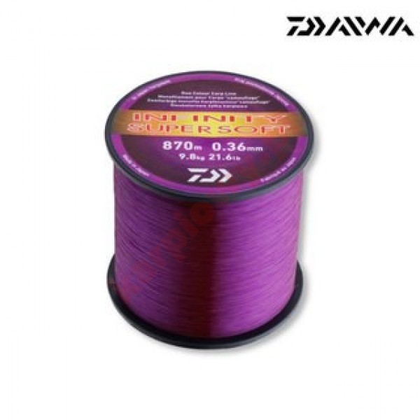 Żyłka infinity super soft 0,33mm 1050m purpple