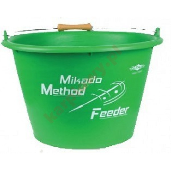 Wiadro method feeder 17l zielone