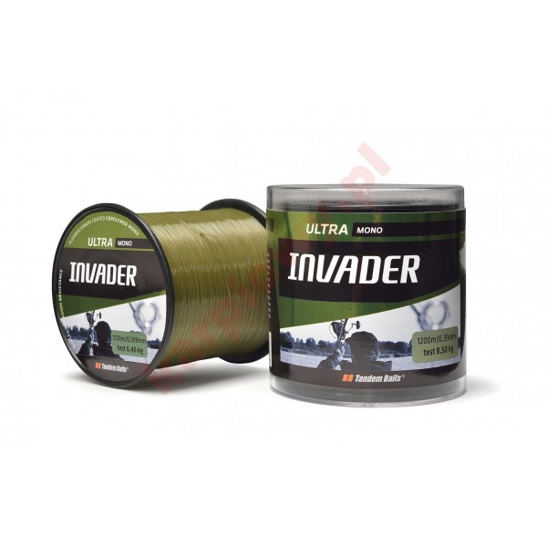 Żyłka invader ultra mono 0,331mm ciemny oliwkowy 1200m