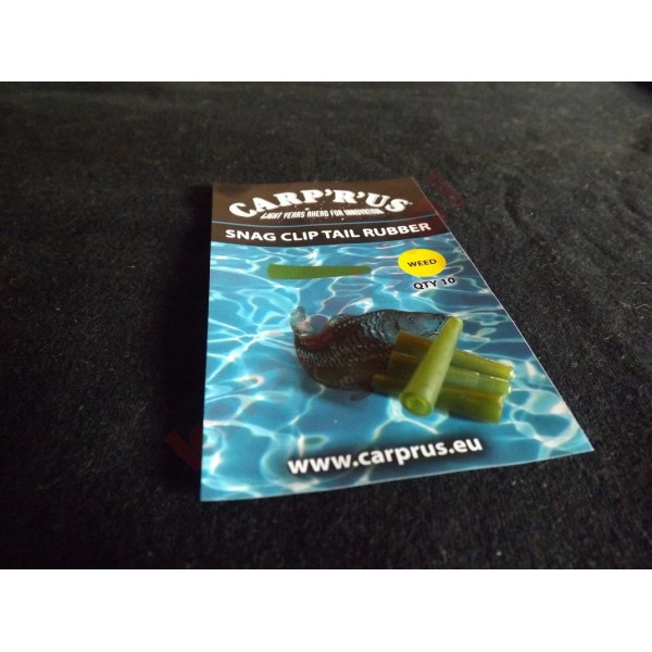 Snag clip tail rubber weed