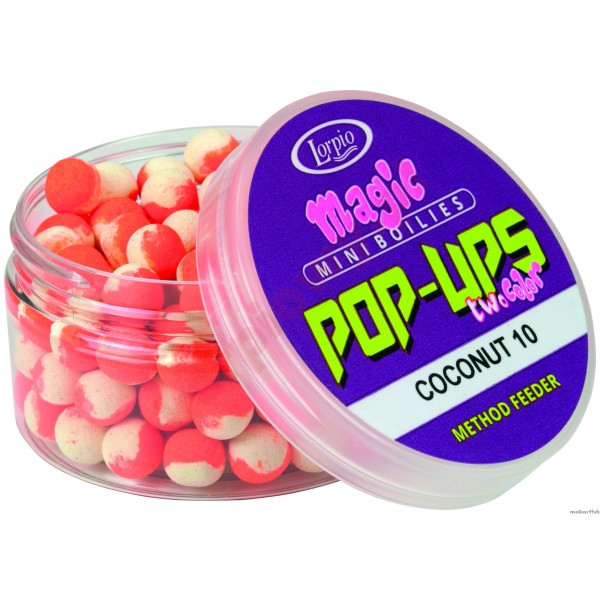 KULKI PROTEINOWE LORPIO MINI BOILIES POP-UPS TWO-COLOR 8mm
