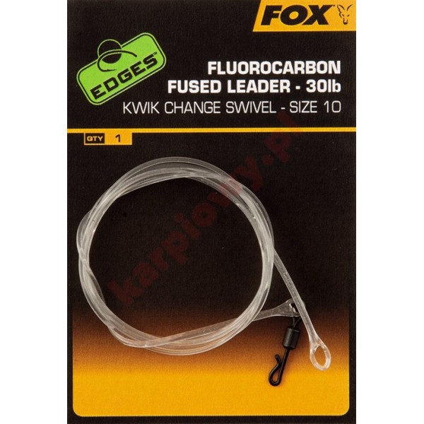 FLUOROCARBON FUSED LEADER KWIK CHANGE SWIVEL SIZE 10