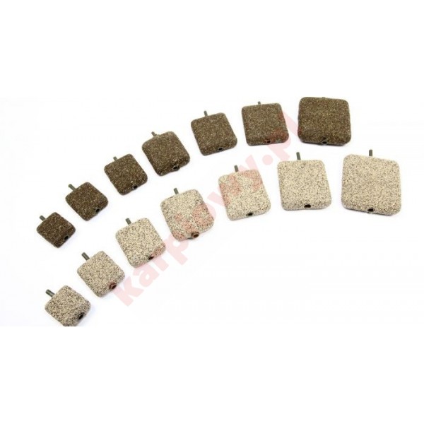 In Line Flat Square 2.5 oz Gravel/clay