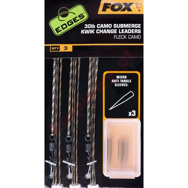 Submerge Camo Leaders Kwik Change Kit 30lb x3