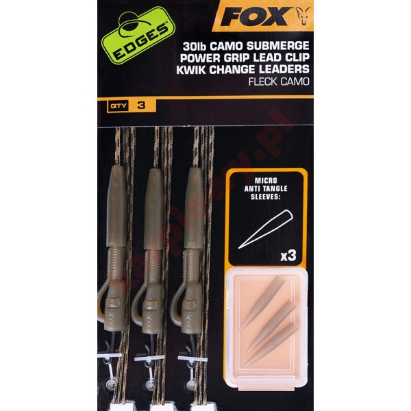 Submerge Power Grip Lead Clip Kwik Change Camo 30lb Kit x3