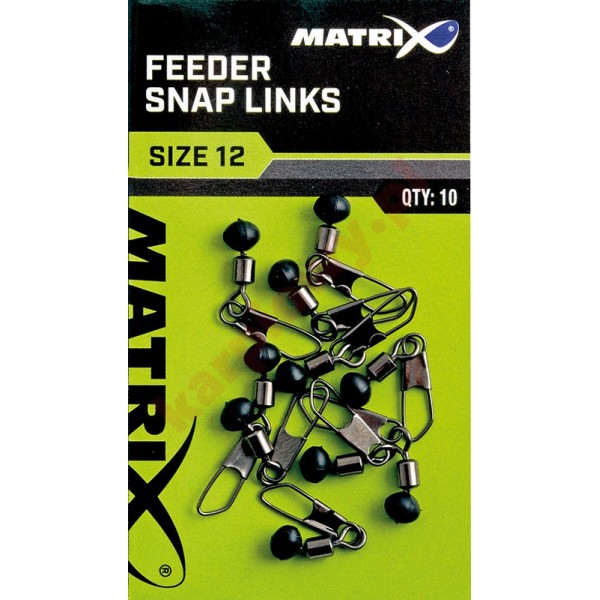 Krętlik z zapinką feeder bead snap links size 12