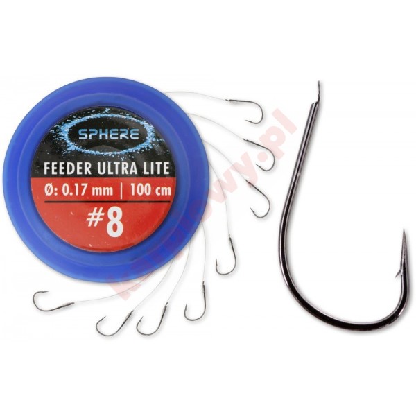Haczyki z przyponem sphere feeder ultra lite rozmiar 8