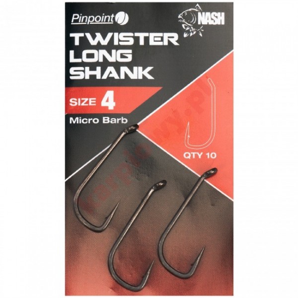 Haczyki - twister long shank size 6 micro barbed