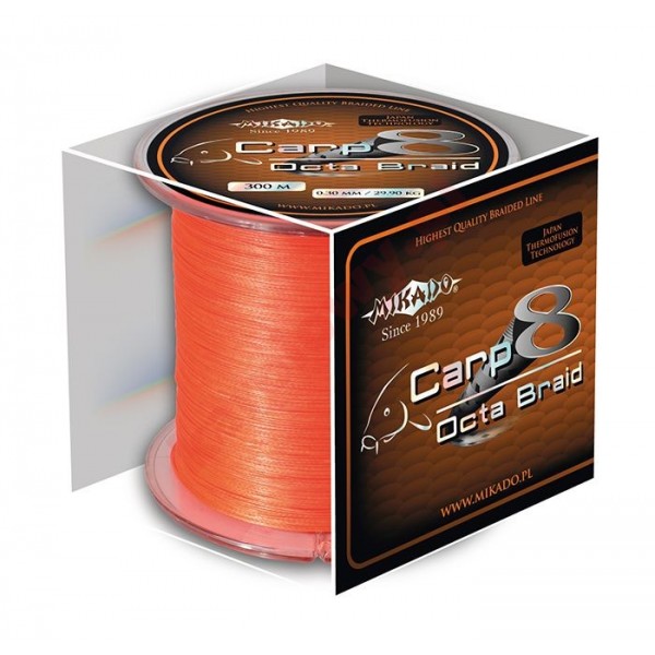 Plecionka carp octa braid 0.26mm orange 1200m