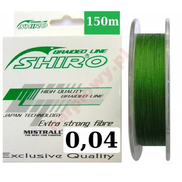 Plecionka Shiro 0.04mm 10m zielona