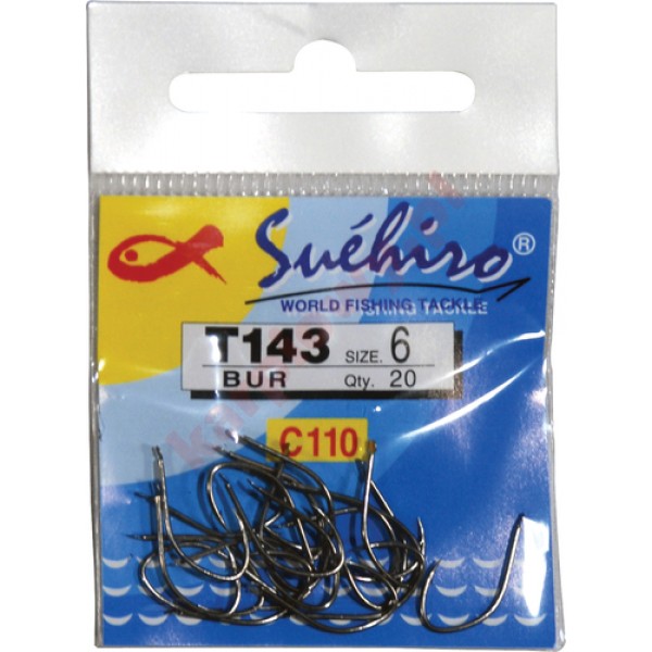Haczyki T143 suehiro BUR nr22 20szt.