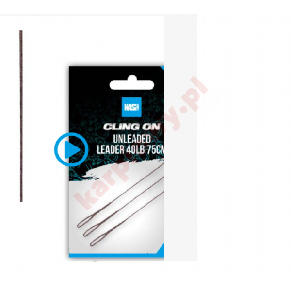Gotowy Leadcor Ready Tied Unleaded Leader 75cm