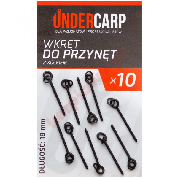 Wkręt do przynęt z kółkiem 12 mm