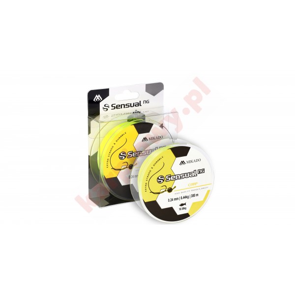 Żyłka Sensual Carp Żółta 0.30mm 300m